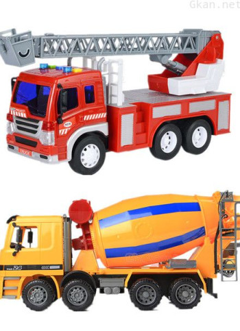 消防车洒水车搅拌车挖掘机玩具