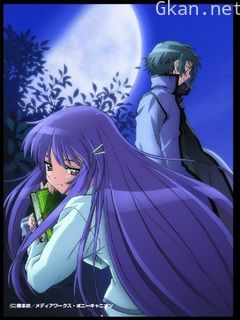 仰望半月的夜空