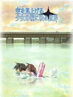 仰望天空的少女瞳中的世界