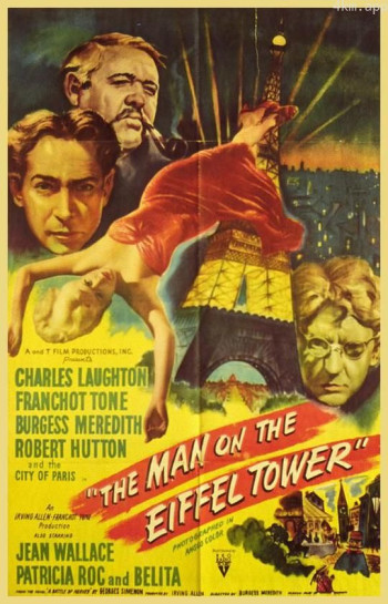 埃菲尔铁塔上的男人